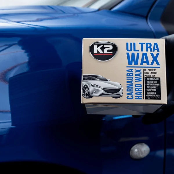 Поліроль восковий для кузова K2 Ultra Wax з губкою 250 г (K073)