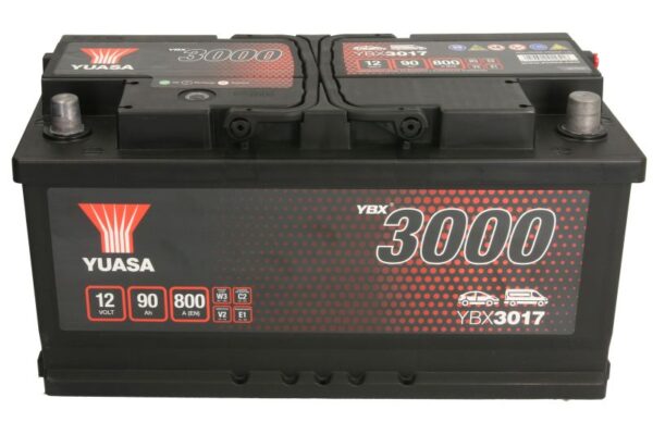 Акумулятор YUASA SMF Battery 90Ah 800A 12V YBX3017 «+» праворуч – YBX3017