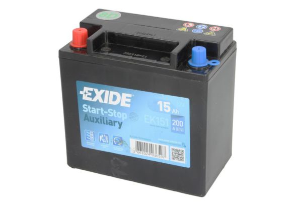 Акумулятор EXIDE AGM AUXILIARY L EN200 15 Ah-12 V 150х90х145 мм (EK151) – EK151