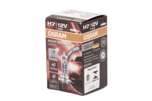 Лампа H7 OSRAM Night Breaker Laser +150%, OSR64210 NL