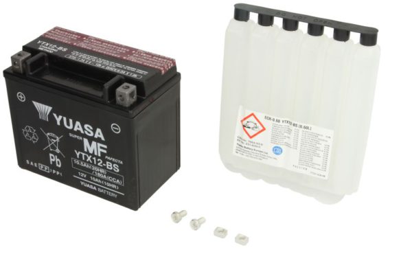 Акумулятор YUASA AGM 10,5Ah 180A L+ YTX12-BS – YTX12-BS YUASA