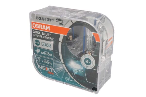 Лампа D3S OSRAM Xenarc Cool Blue Intense NextGen +150% 6200K ксенон, OSR66340 CBN-HCB