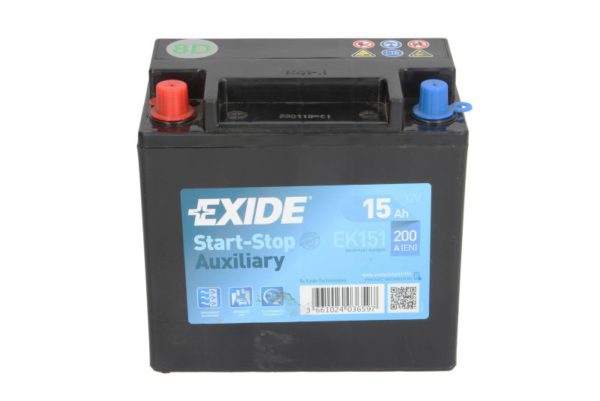 Акумулятор EXIDE AGM AUXILIARY L EN200 15 Ah-12 V 150х90х145 мм (EK151) – EK151