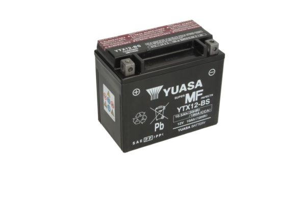 Акумулятор YUASA AGM 10,5Ah 180A L+ YTX12-BS – YTX12-BS YUASA