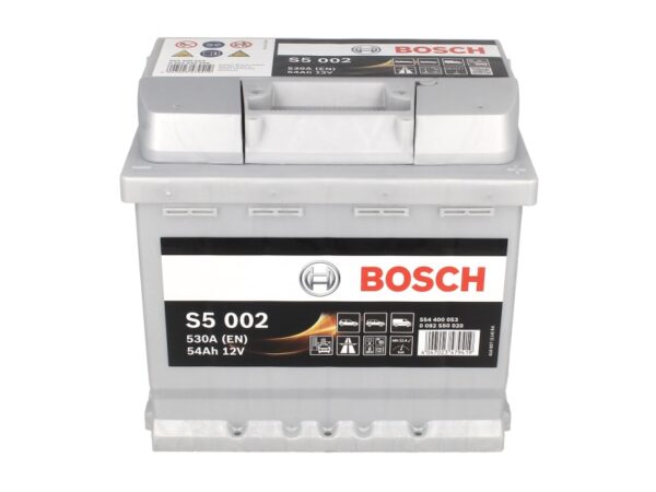 Акумулятор BOSCH S5 002 54Ah 530A 12V  «+» праворуч  – 0 092 S50 020