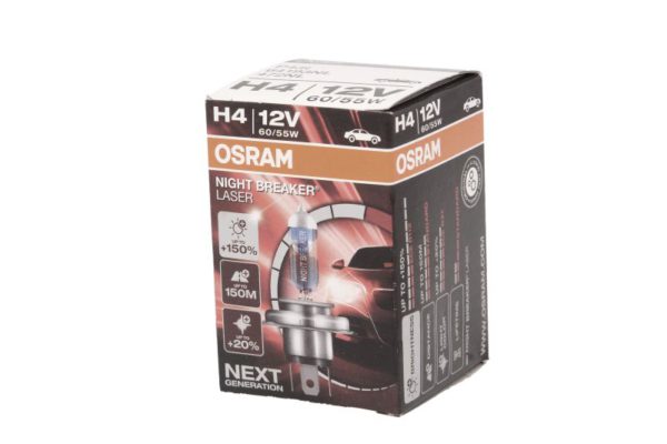 Лампа H4 OSRAM Osram Night Breaker Laser H4 60/55W 64193NL (1 шт.) галогенна, OSR64193 NL