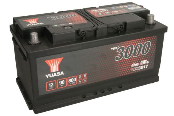 Акумулятор YUASA SMF Battery 90Ah 800A 12V YBX3017 «+» праворуч – YBX3017