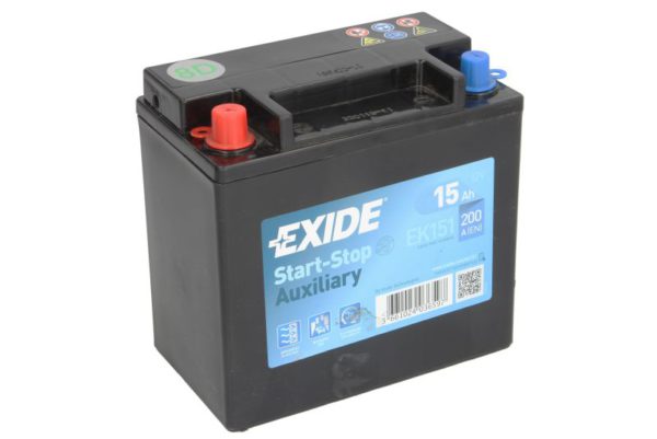 Акумулятор EXIDE AGM AUXILIARY L EN200 15 Ah-12 V 150х90х145 мм (EK151) – EK151