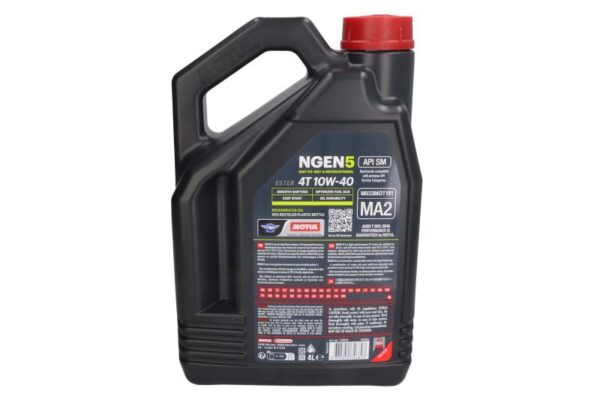 Олива MOTUL NGEN 5 4T 10W-40 4л. – NGEN 5 10W40 4L 111830