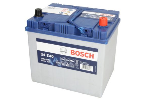 Акумулятор BOSCH S4 E40 12В 65Ah 650A (EN) R+ 0092S4E400