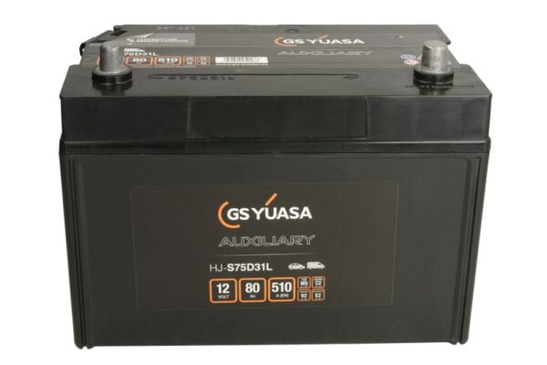 Акумулятор YUASA 80Ah/510A Auxilliary, Backup & Specialist – HJ-S75D31L