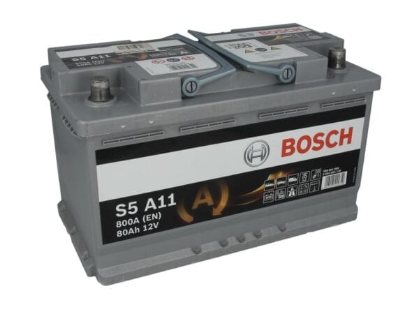 Акумулятор BOSCH 80Ah 800A S5 A11 R+ AGM – 0 092 S5A 110