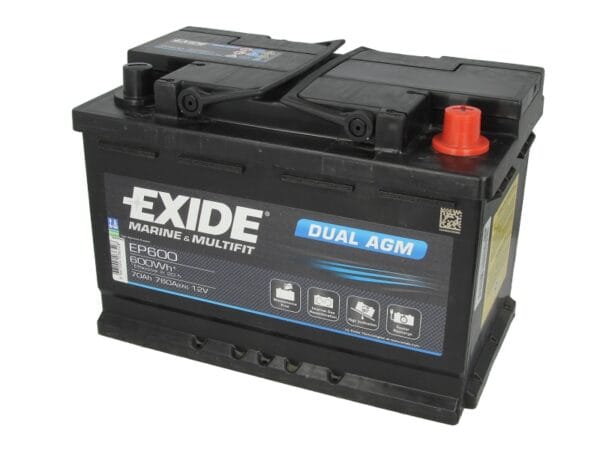 Акумулятор EXIDE Marine&Multifit 70Ah 760A 12V  – EP600