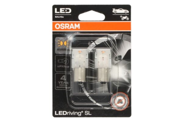 Лампа PY21W OSRAM, OSR7507DYP-02B