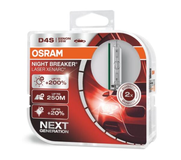 Лампа ксенонова D4S OSRAM Night Breaker Laser Xenarc +200 4350 K, OSR66440 XNL-HCB