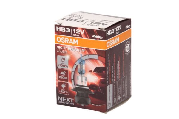 Лампа OSRAM Night Breaker Laser HB3 +150, OSR9005 NL