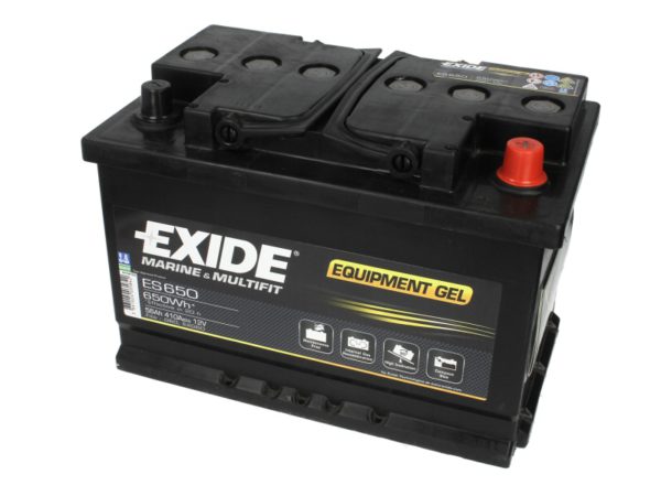 Акумулятор гелевий EXIDE  Marine & Multifit 56Ah 460A 12V R+ ES650