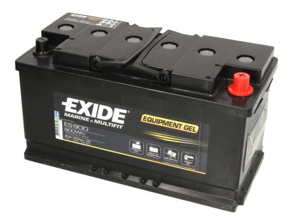 Аккумулятор гелевый EXIDE MARINE GEL 12v 80Ah, 540A R+, B0 350x175x190 (ES900) – ES900