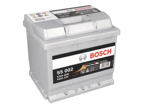 Акумулятор BOSCH S5 002 54Ah 530A 12V  «+» праворуч  – 0 092 S50 020