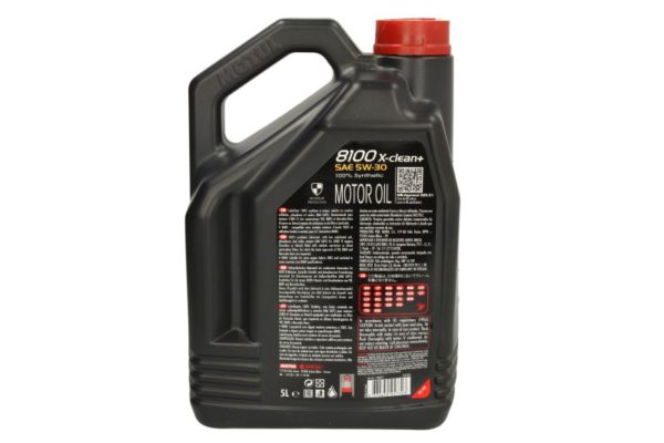 Олива MOTUL 8100 X-clean+ 5W-30 5л – 8100 X-CLEAN+ 5W30 5L