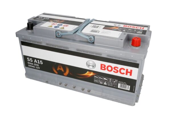 Акумулятор BOSCH S5 105Ah 950A 12V R+ AGM – 0 092 S5A 150