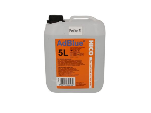 Реагент AdBlue BORG HICO  5кг. для зниження викидів оксидів азоту, сечовина (AD BLUE M 5L +L)