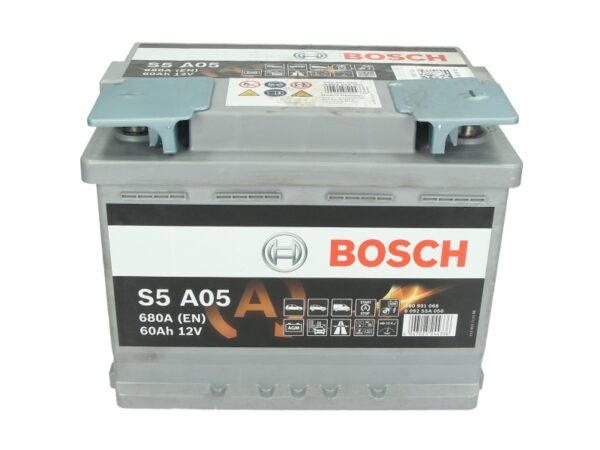 Акумулятор BOSCH S5 12В 60Ач 680А(EN) R+ Start&Stop (0092S5A050)