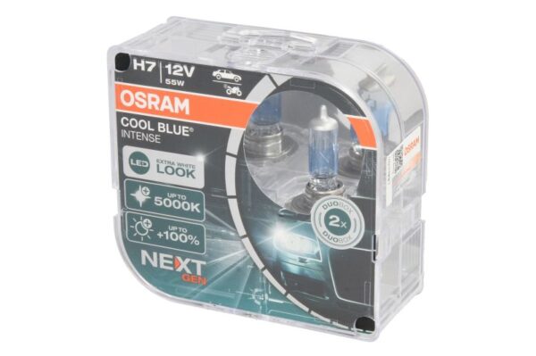 Лампа H7 OSRAM Cool Blue Intense NextGen +100% 5000К , OSR64210 CBN-HCB