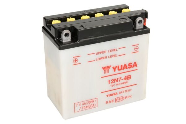 Акумулятор Yuasa 12В 7,4Агод 74А(EN) L+ 12N74B