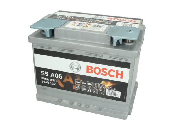 Акумулятор BOSCH S5 12В 60Ач 680А(EN) R+ Start&Stop (0092S5A050)