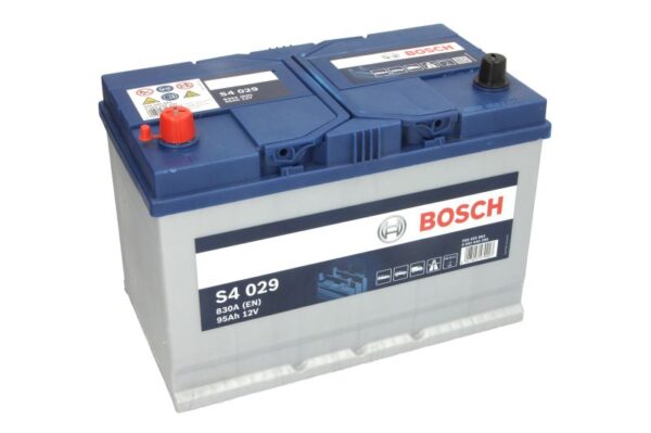 Акумулятор Bosch S4 95Ah 830A 12V «+» ліворуч (L+) – 0 092 S40 290