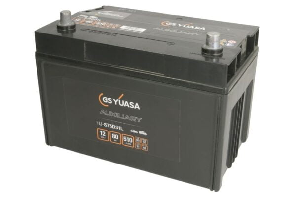 Акумулятор YUASA 80Ah/510A Auxilliary, Backup & Specialist – HJ-S75D31L