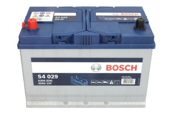 Акумулятор Bosch S4 95Ah 830A 12V «+» ліворуч (L+) – 0 092 S40 290